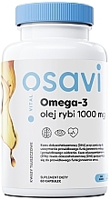 Капсули "Омега-3 Риб'ячий жир 1000 мг", зі смаком лимона - Osavi Omega-3 Fish Oil 1000 Mg — фото N1