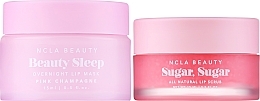 Набор - NCLA Beauty Pink Champange (l/mask/15ml + l/scrub/15ml) — фото N2