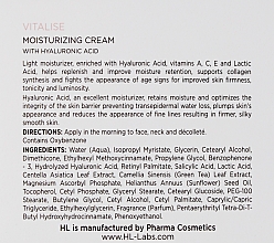 Зволожуючий крем для обличчя - Holy Land Cosmetics Vitalise Moisturizer Cream — фото N3