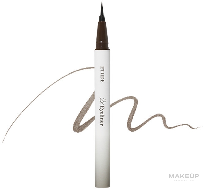 Підводка для очей - Etude 2X Tinting Eyeliner — фото 01 - Soft Deep Brown