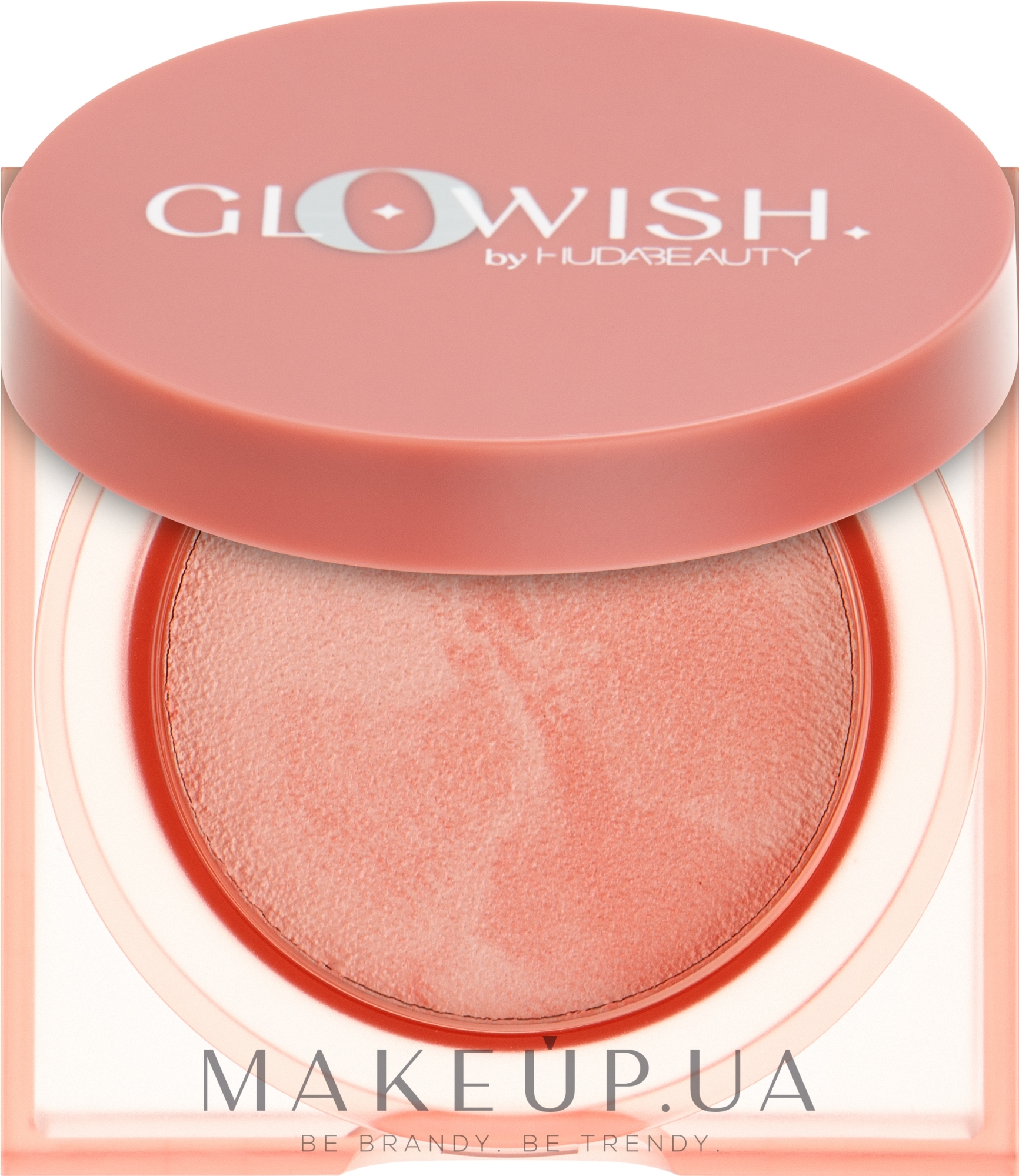 Румяна - Huda Beauty GloWish Cheeky Vegan Blush Powder — фото 01 - Healthy Peach