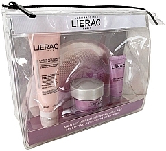 Парфумерія, косметика Набір - Lierac Lifting Anti-Aging Travel Kit (f/cr/15ml + f/mask/10ml + f/foam/30ml + bag)