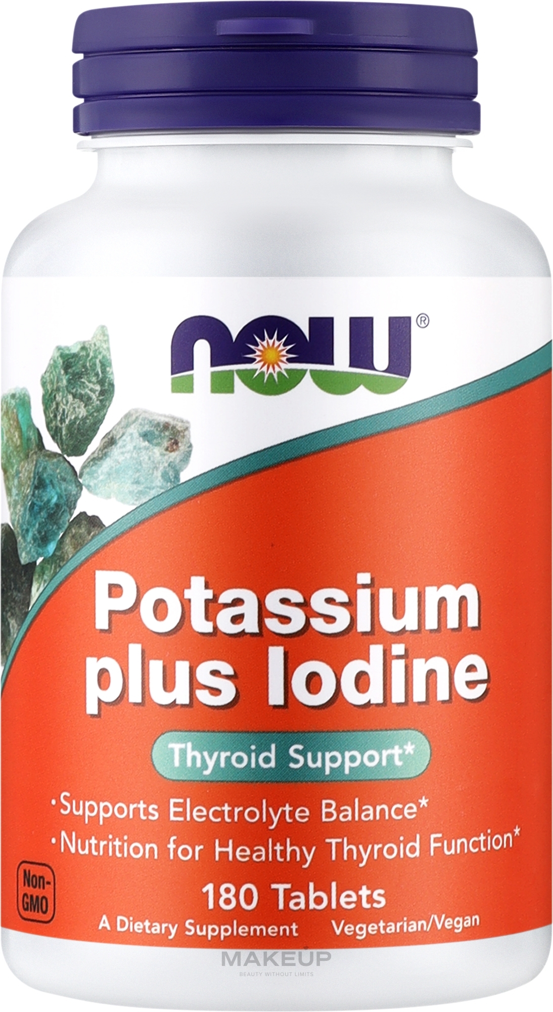 Калій плюс йод - Now Foods Potassium Plus Iodine — фото 180шт