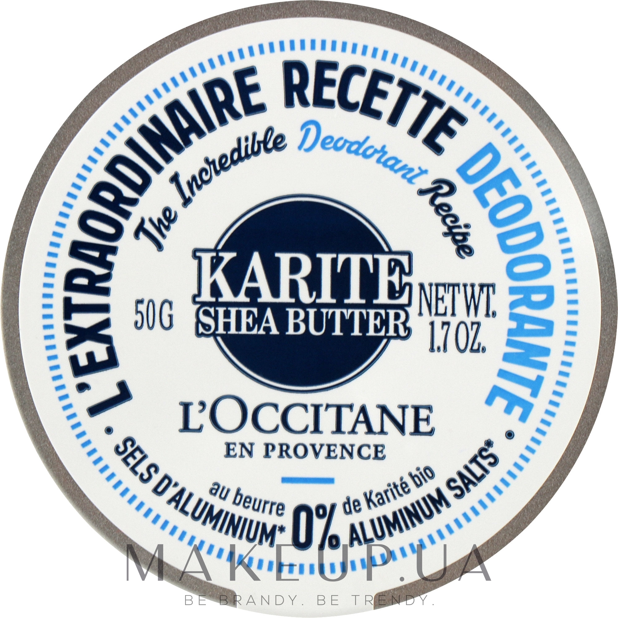 Дезодорант-бальзам "Карите" - L'Occitane Shea Butter Incredible Deodorant Balm — фото 50g