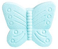 Бомбочка для ванни "Метелик", блакитна - IDC Institute Bath Fizzer Butterfly — фото N1