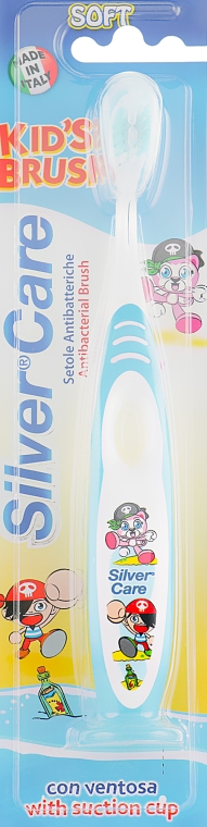 Зубная щетка для малышей "Kids Brush", голубая - Silver Care — фото N1