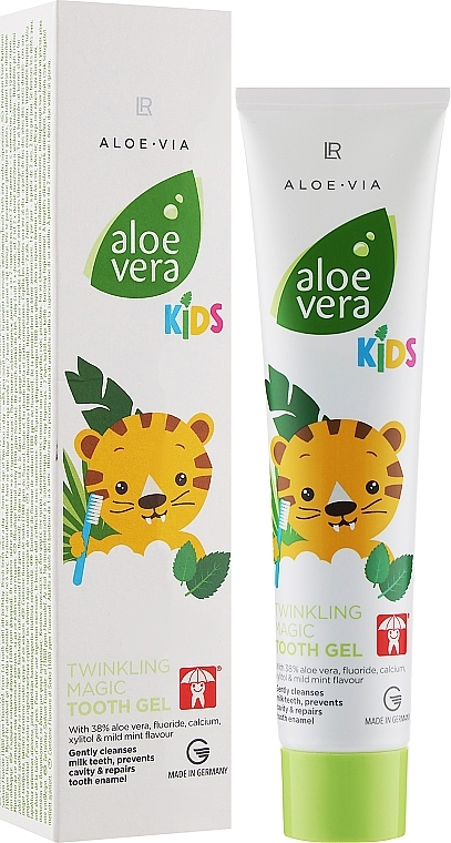 УЦІНКА Дитяча зубна гель-паста для дітей від 0-6 років - LR Health & Beauty Aloe Via Kids Twinkling Magic Tooth Gel * — фото N2