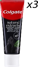 Отбеливающая зубная паста - Colgate Natural Extracts Charcoal & Mint 93% With Naturally Derived Ingredients — фото N2