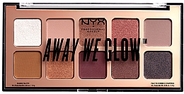 Духи, Парфюмерия, косметика УЦЕНКА Палетка теней для век - NYX Professional Makeup Away We Glow Shadow Palette *