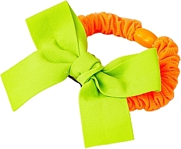 Резинка для волос с бантиком, оранжевая - Lolita Accessories  — фото N1