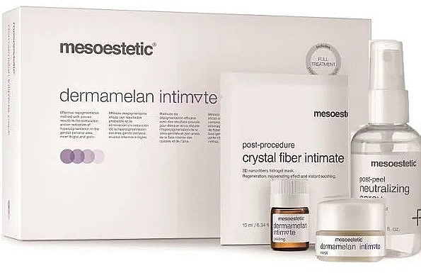 Набор, 5 продуктов - Mesoestetic Dermamelan Intimate Pack Peel — фото N1