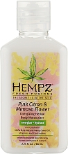 Молочко для тела "Розовый лимон и Мимоза" - Hempz Fresh Fusions Pink Citron & Mimosa Flower Energizing Herbal Body Moisturizer — фото N1