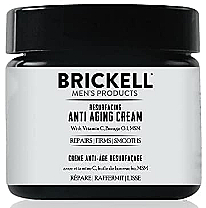 Омолаживающий антивозрастной крем для лица - Brickell Men's Products Resurfacing Anti-Aging Cream — фото N1