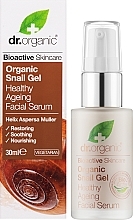 Сироватка для обличчя, з екстрактом секрету равлика - Dr. Organic Bioactive Skincare Snail Gel Facial Serum — фото N2