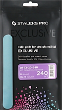 Staleks Pro Exclusive - Набір змінних файлів-чохлів для пилки прямої Exclusive 20, 240 гріт — фото N1
