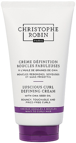 Крем для локонів з олією насіння чіа - Christophe Robin Luscious Curl Defining Cream With Chia Seed Oil — фото N1