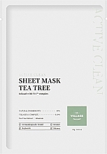 Тканевая маска для лица "Чайное дерево" - Village 11 Factory Active Clean Sheet Mask Tea Tree — фото N1