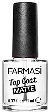 Духи, Парфюмерия, косметика Матовый топ для ногтей - Farmasi Top Coat Matte