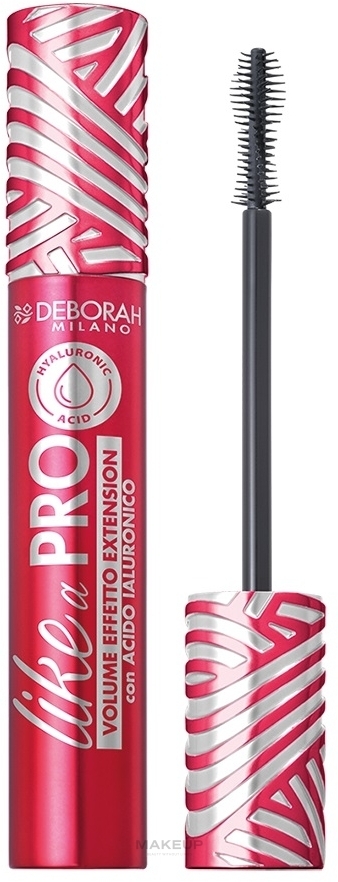 Туш для вій - Deborah Like A Pro With Hyaluronic Acid Mascara — фото Black