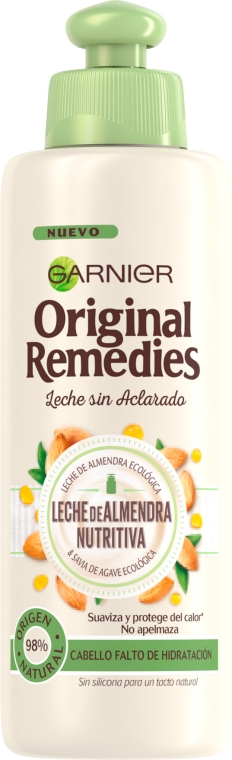 Крем-масло для нормальных волос "Миндальное молоко" - Garnier Original Remedies Nutritious Almond Milk Cream Oil — фото N1