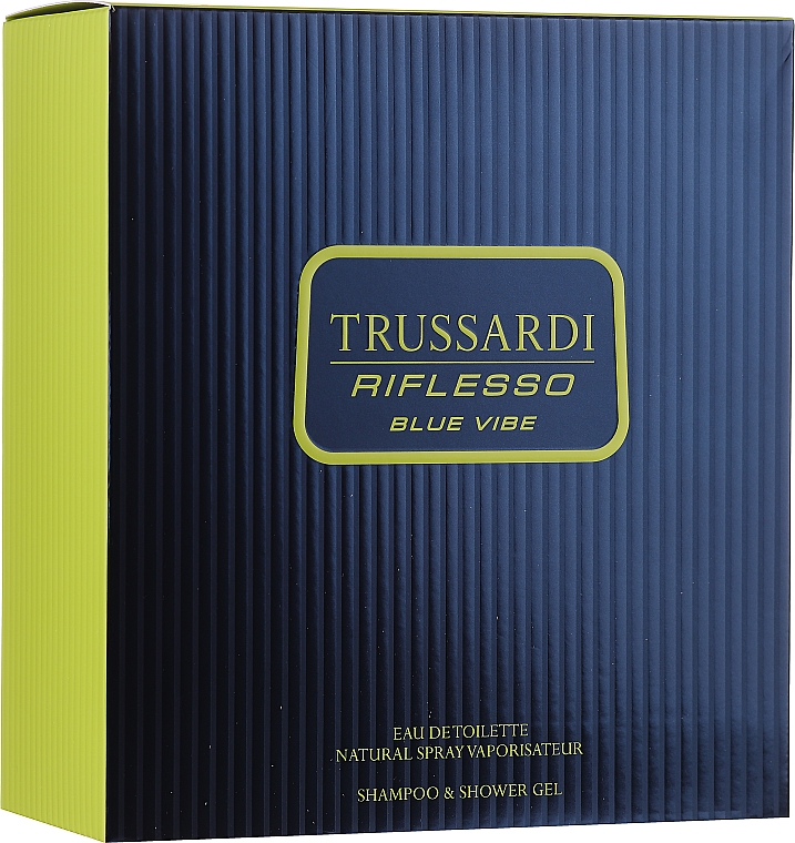 Trussardi Riflesso Blue Vibe Gift Pack - Набор (edt/50ml + sh/gel/100ml) — фото N1