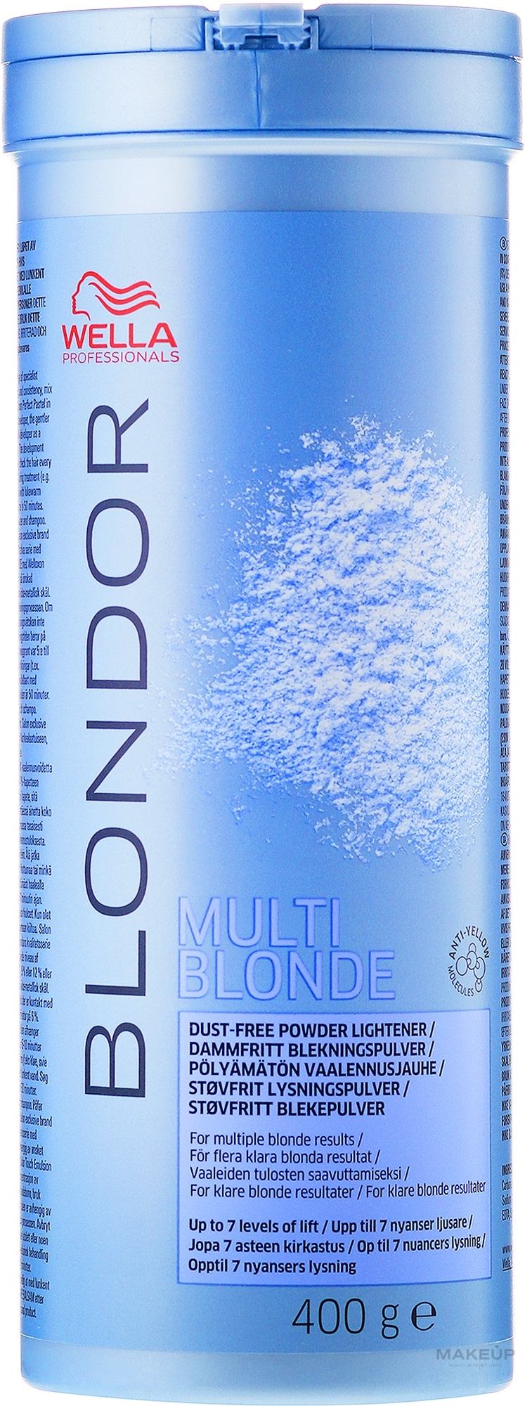 Блондирующая пудра - Wella Professionals Blondor Multi Blonde Dust-Free — фото 400g