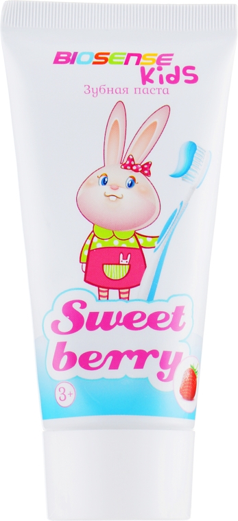 Зубная паста детская "Sweet berry" - Bioton Cosmetics Biosense Sweet berry — фото N1