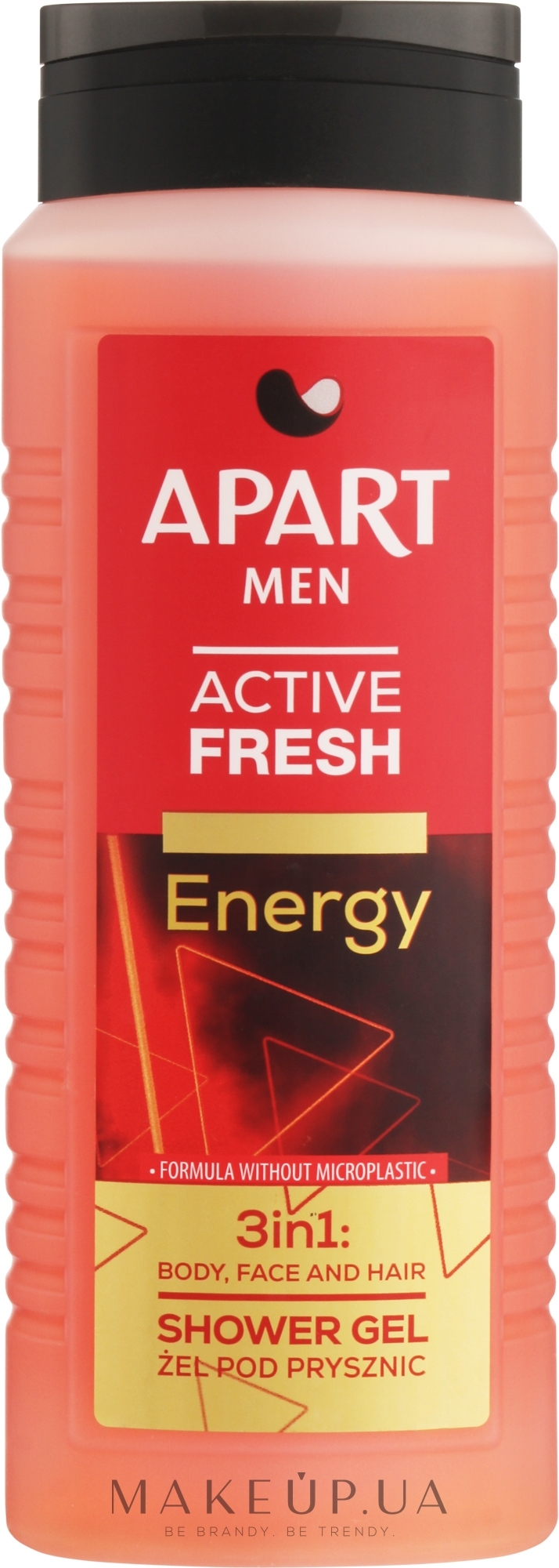 Гель для душу 3 в 1 "Енергія"   - Apart Natural Men Active Fresh Energy Shower Gel — фото 500ml