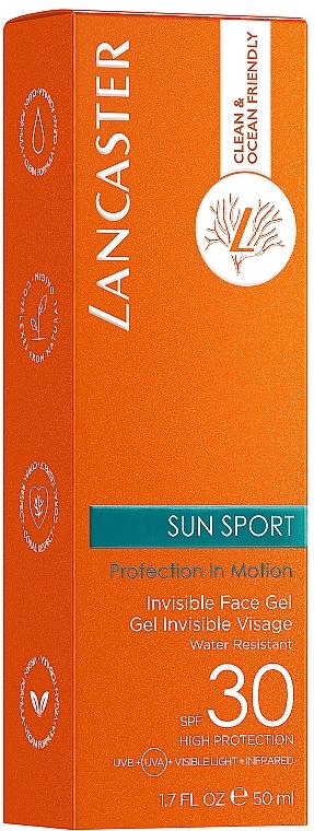 Невидимий гель для обличчя SPF30 - Lancaster Sun Sport Face Invisible Gel SPF30 — фото N3