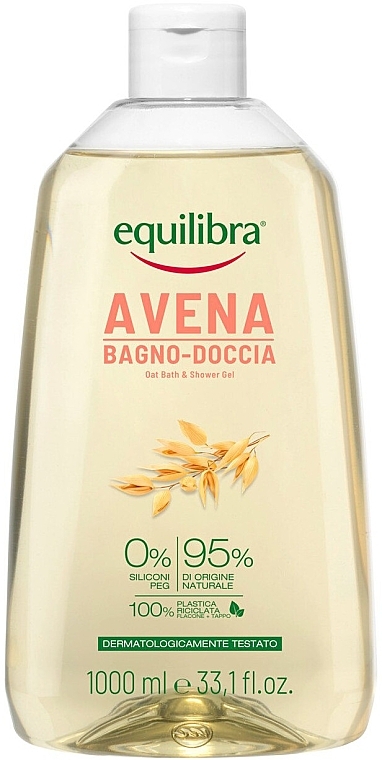 Гель для душа с овсом - Equilibra Avena Shower Gel — фото N1