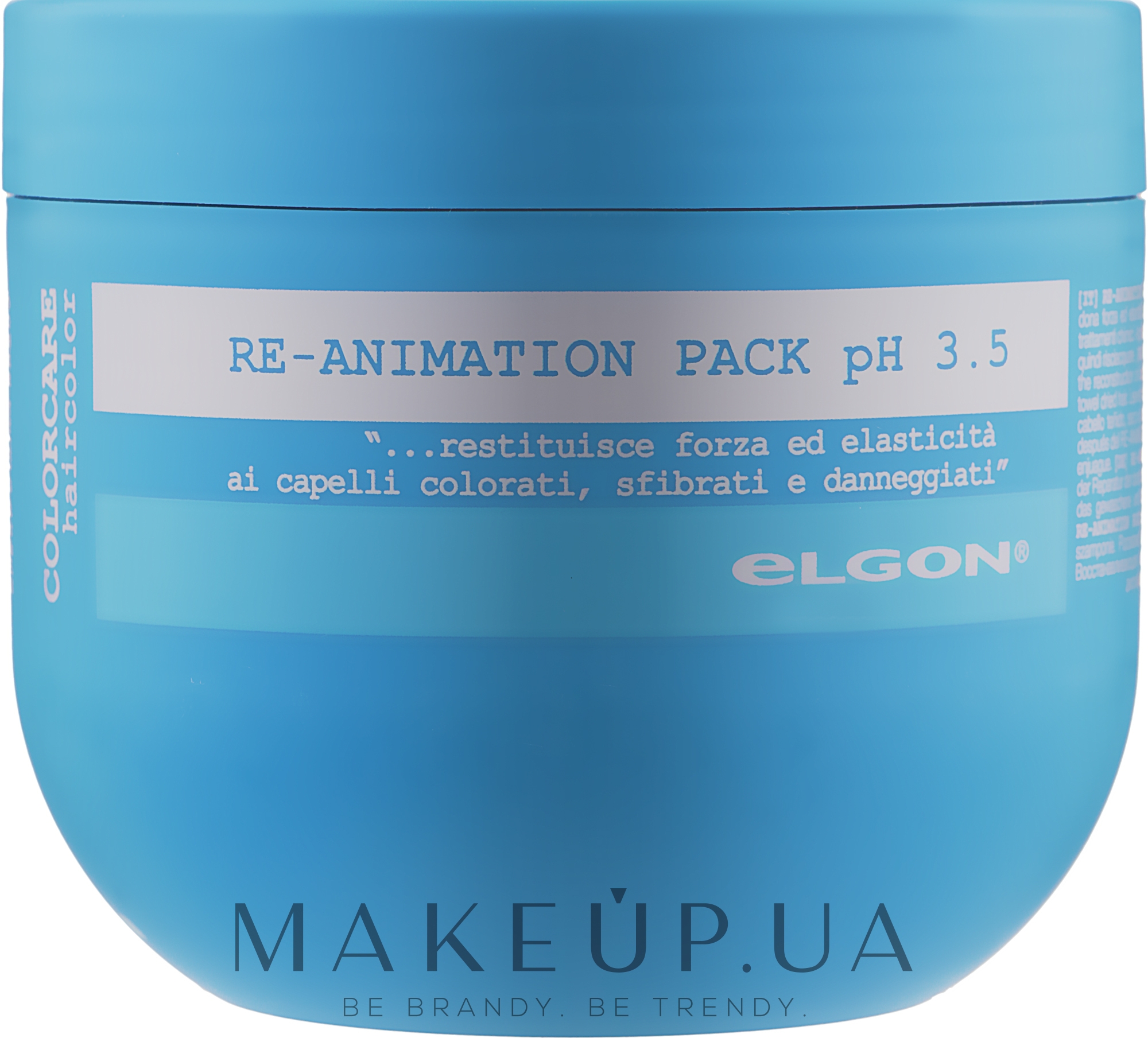 Відновлювальна маска для пошкодженого волосся - Elgon Colorcare Re-Animation Pack pH 3.5 — фото 300ml