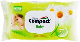 Детские влажные салфетки "Ромашка" с клапаном - Ultra Compact Baby Wipes Camomile — фото N1