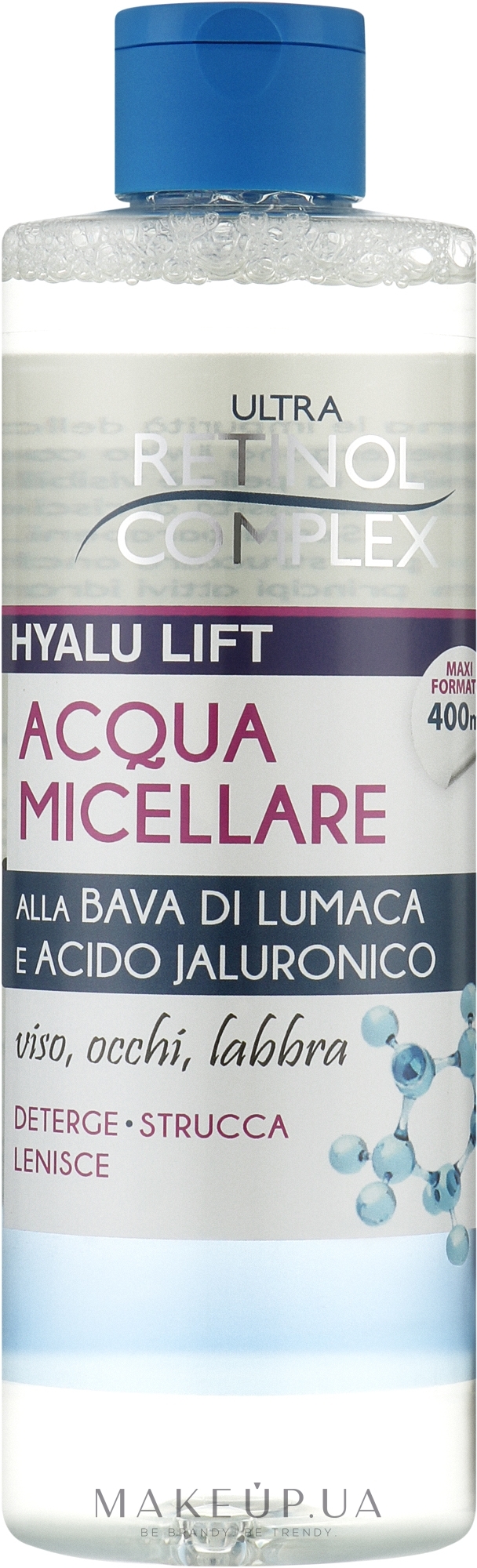 Міцелярна вода - Retinol Complex Snail Slime And Hyaluronic Acid Micellar Water — фото 400ml