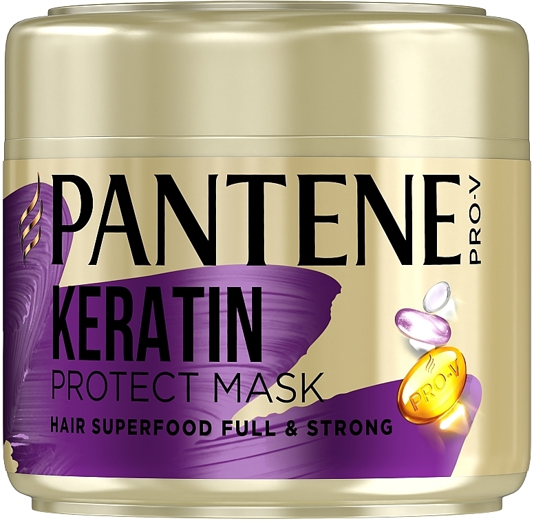Маска для волос с кератином "Питательный коктейль" - Pantene Keratin Protect Mask — фото N1