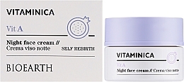 Нічний крем для обличчя - Bioearth Vitaminica Vit A Night Face Cream — фото N2