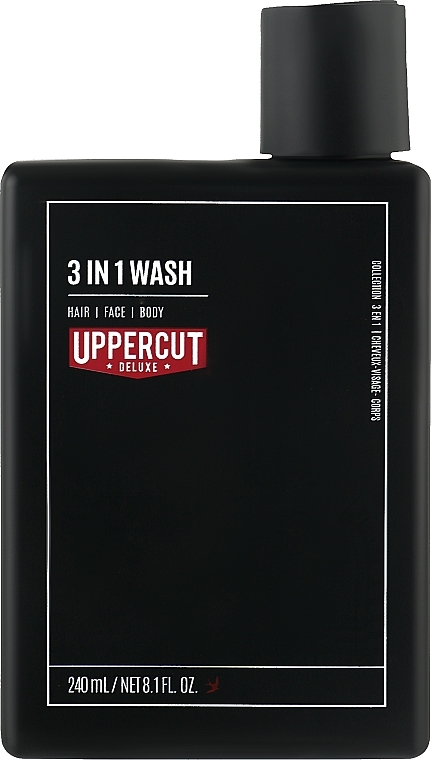 Очищающее средство для лица, тела и волос - Uppercut 3 in 1 Wash — фото N2