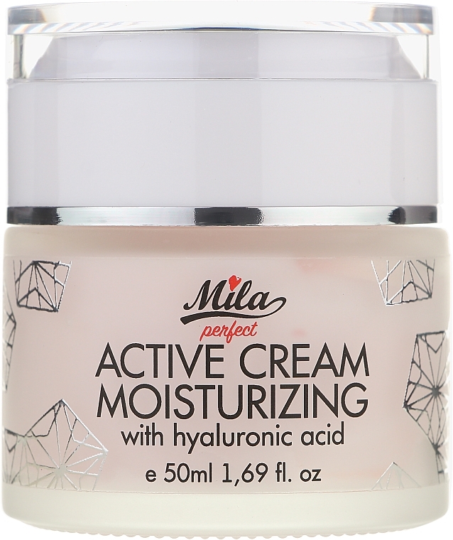 УЦЕНКА Увлажняющий крем для лица с гиалуроновой кислотой - Mila Perfect Active Cream Moisturizing With Hyaluronic Acid * — фото N1