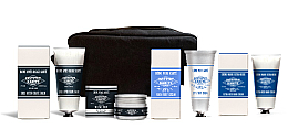 Парфумерія, косметика Набір - Institut Karite Men Daily Routine 3 (f/cr/50ml + ash/balm/75ml + bag + h/cr/75ml + f/cr/75ml + candle/1pcs)