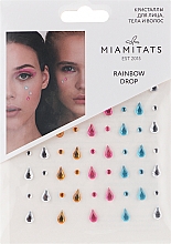 Духи, Парфюмерия, косметика Кристаллы-стразы для лица - Miami Tattoos Rainbow Drops