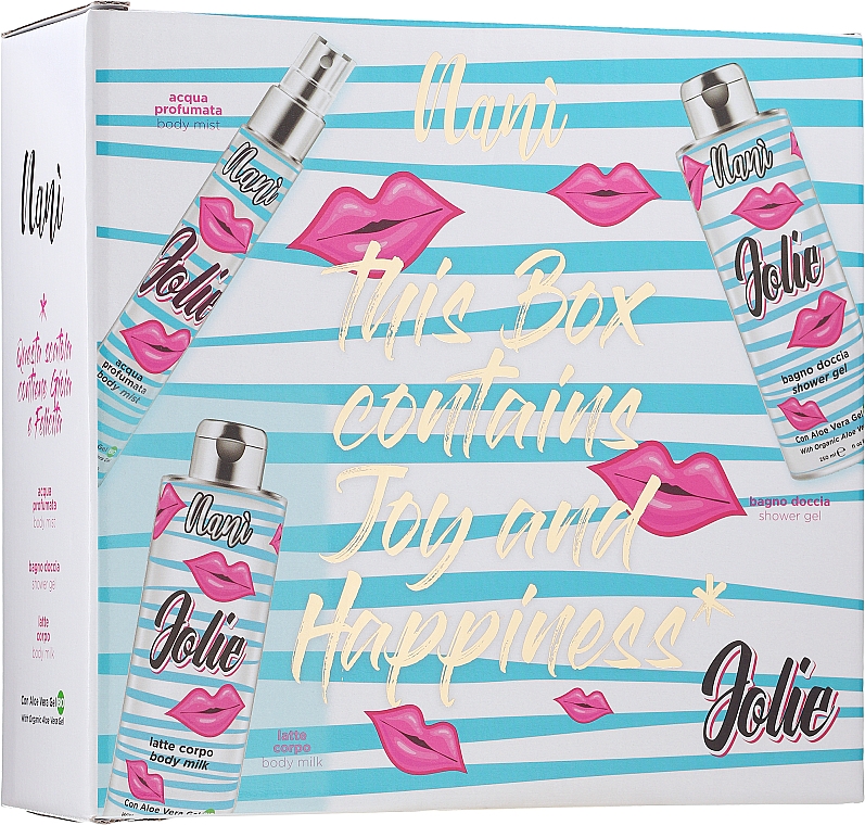 Набір - Nani Jolie Gift Set (b/mist/75ml + b/milk/250ml + sh/gel/250ml) — фото N1