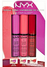 Духи, Парфюмерия, косметика Набор блесков для губ - NYX Professional Makeup Butter Gloss Set 4 (3xgloss/8ml)