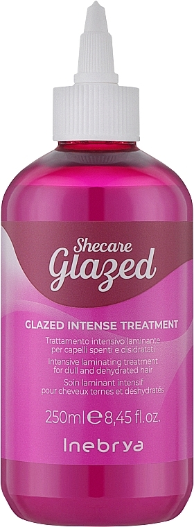 Крем-уход для блеска волос эффектом глазировки - Inebrya Shecare Glazed Intense Treatment — фото N1