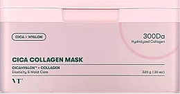 Парфумерія, косметика Зміцнювальна тканинна маска для обличчя - VT Cosmetics Cica Collagen Mask