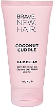 Парфумерія, косметика Зволожувальний незмивний крем для волосся - Brave New Hair Coconut Cuddle Hair Cream