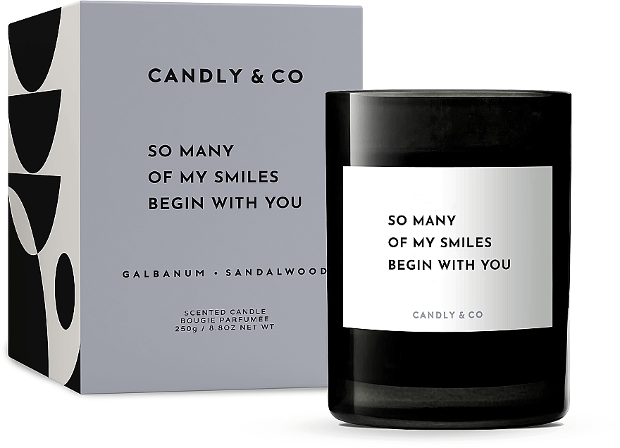 Ароматическая свеча - Candly & Co No.6 So Many Of My Smiles Begin With You Scented Candle — фото N1