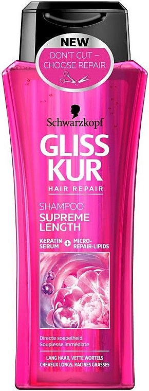 Шампунь для длинных и поврежденных волос - Gliss Kur Supreme Lenght Shampoo — фото N1