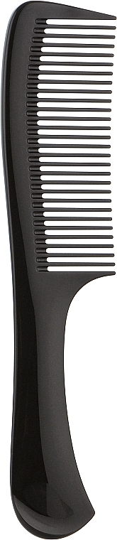 Гребінець для волосся титановий з ручкою, чорний - Janeke 825 Titanium Range Comb — фото N1