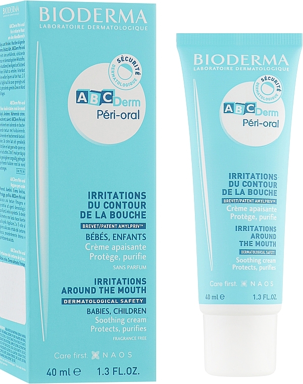 УЦЕНКА Восстанавливающий крем для кожи вокруг рта - Bioderma ABCDerm Peri Oral Irritations Around the Mouth Repair Cream * — фото N1