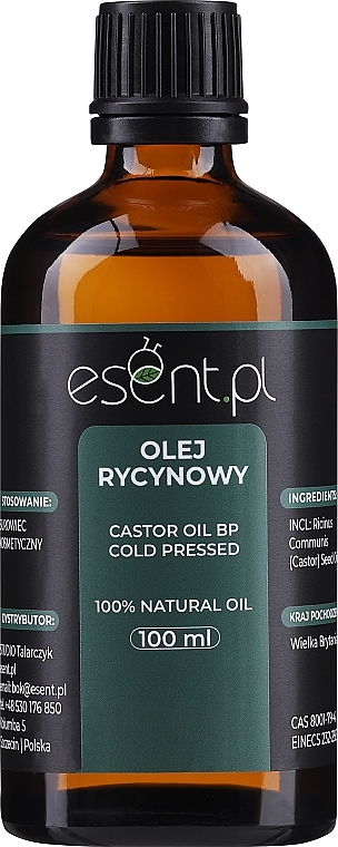 Касторовое масло 100% натуральное - Esent — фото N1