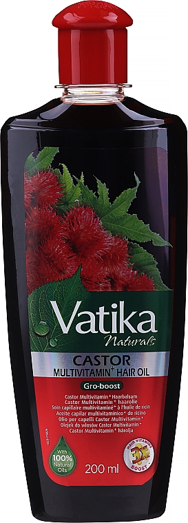 Касторовое масло для волос - Dabur Vatika Naturals Castor Hair Oil — фото N2